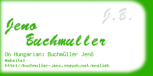 jeno buchmuller business card